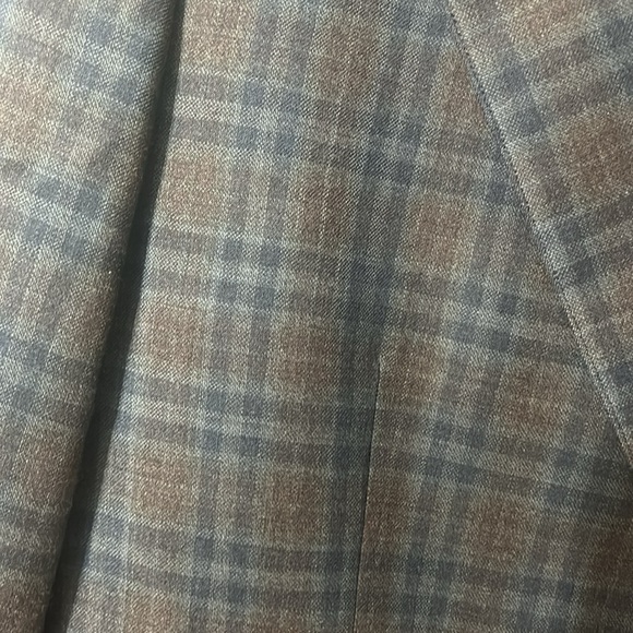 Bonobos Prominent Fit blue plaid wool blend blazer 48R - Picture 2 of 5